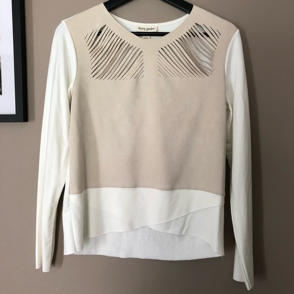 Liberty Garden Tops - Liberty Garden Colorblock Slit Front Top Size XS